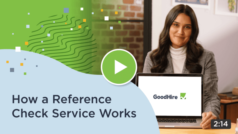 Watch a video to learn about reference checks for employment.