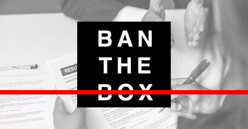 Ban the box on job applications