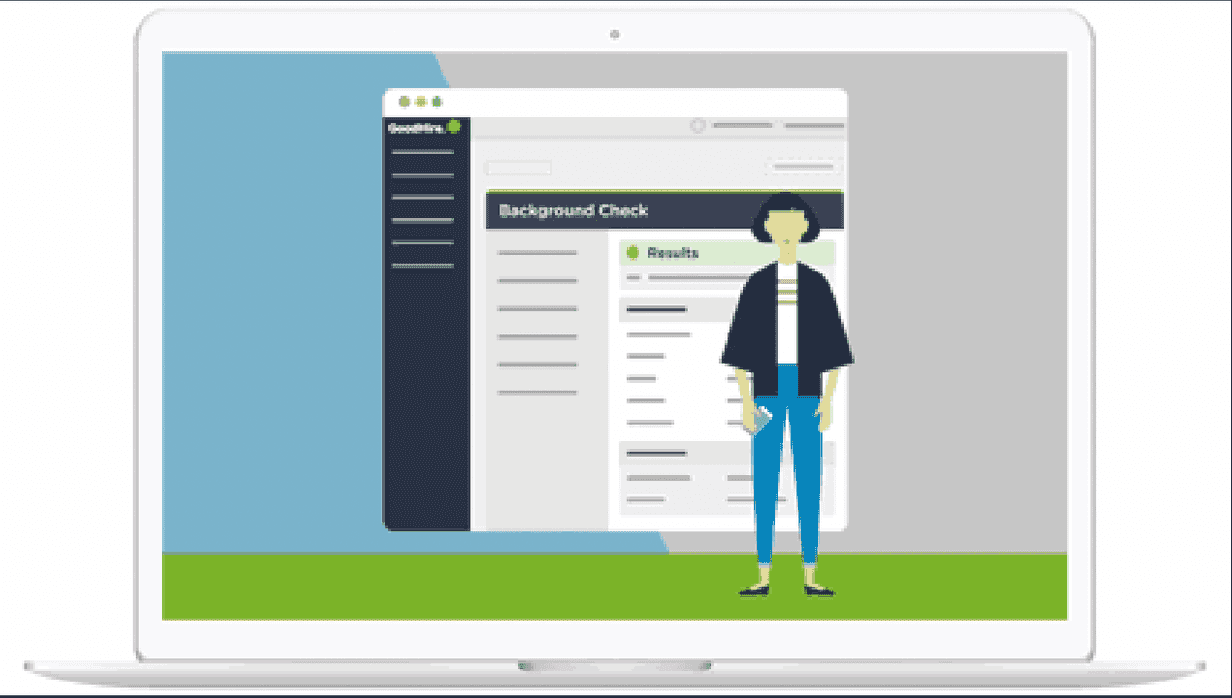 illustration of reviewing background check results and making a hire