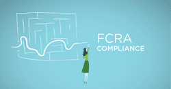 Illustration of a maze with title FCRA Compliance