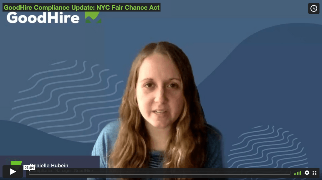 Compliance Update New York City Fair Chance Act Amendments GoodHire