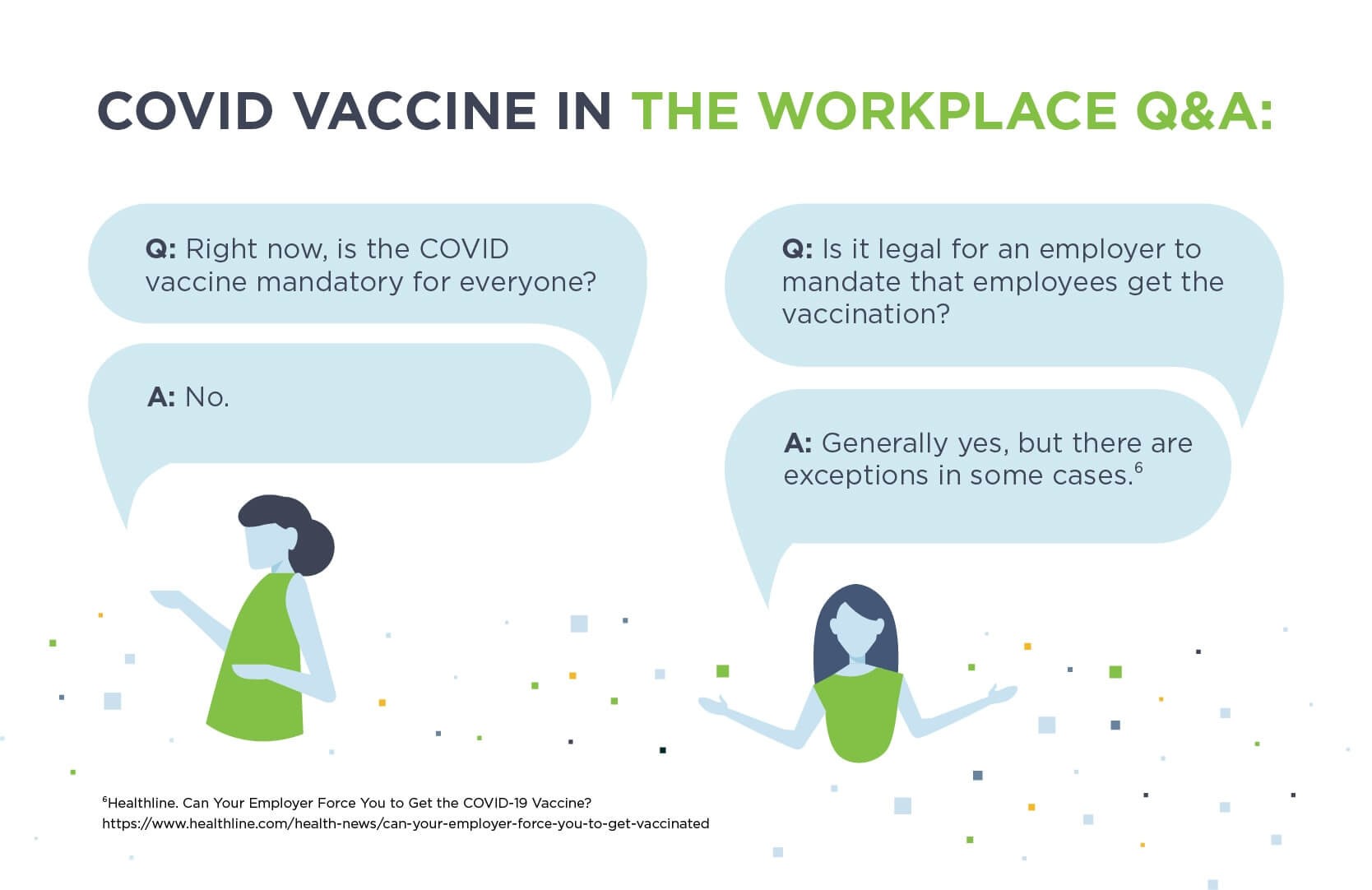 Answers to common questions about whether employers can mandate the covid vaccine.