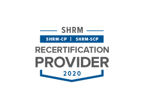 SHRM recertification provider 2020 seal