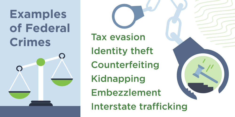 Examples of federal crimes in a background check